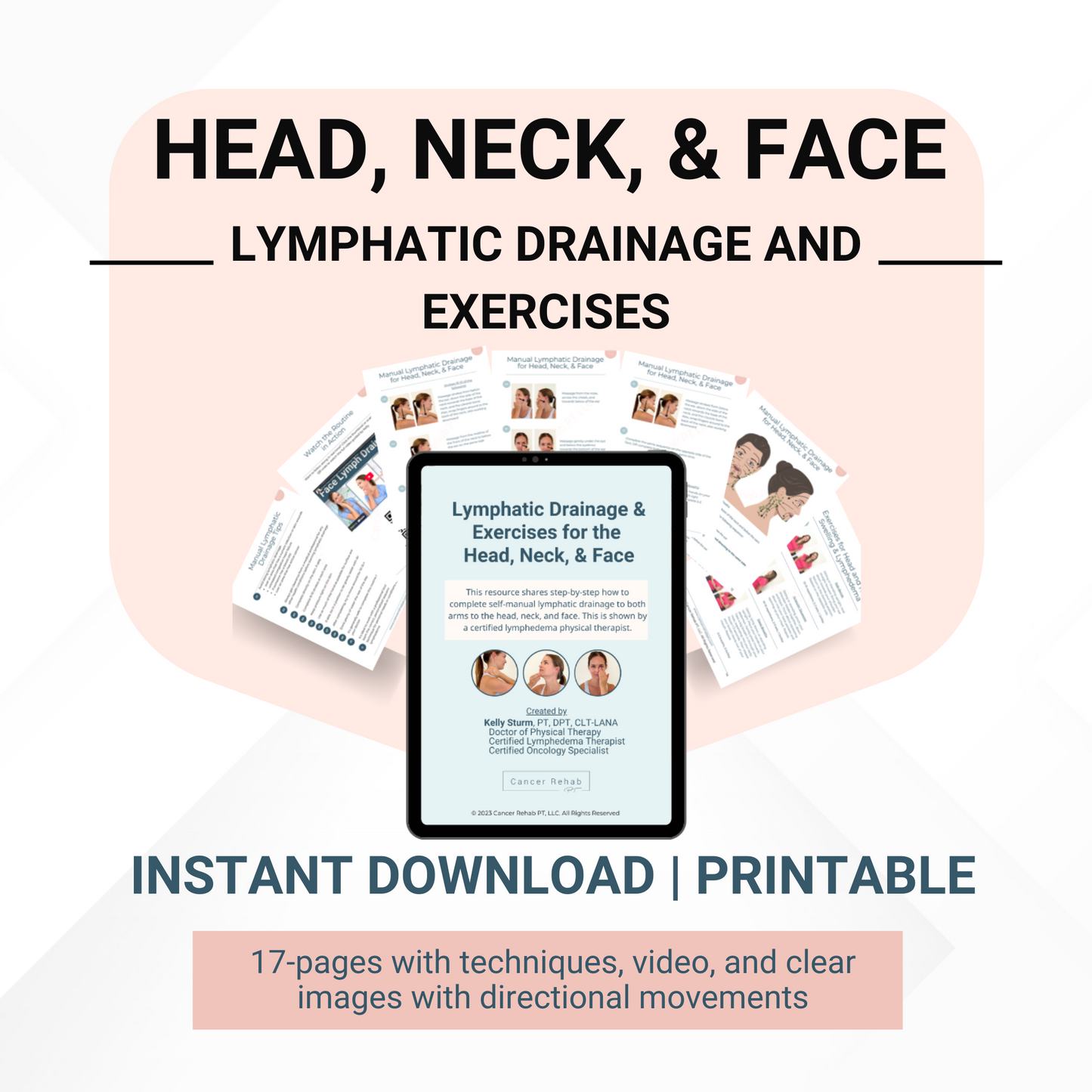 Head, Neck, and Face Lymphatic Drainage and Exercise Bundle